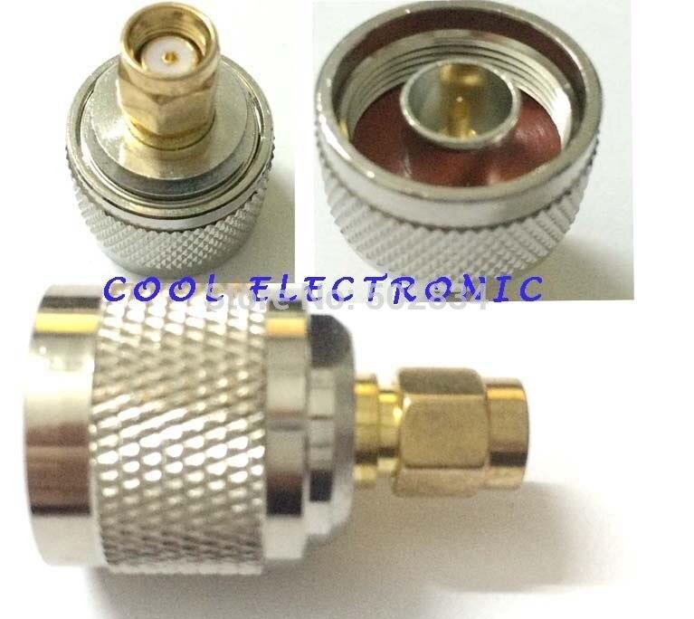 1pc N Male Plug to RP-SMA Male RF Connector Adapter