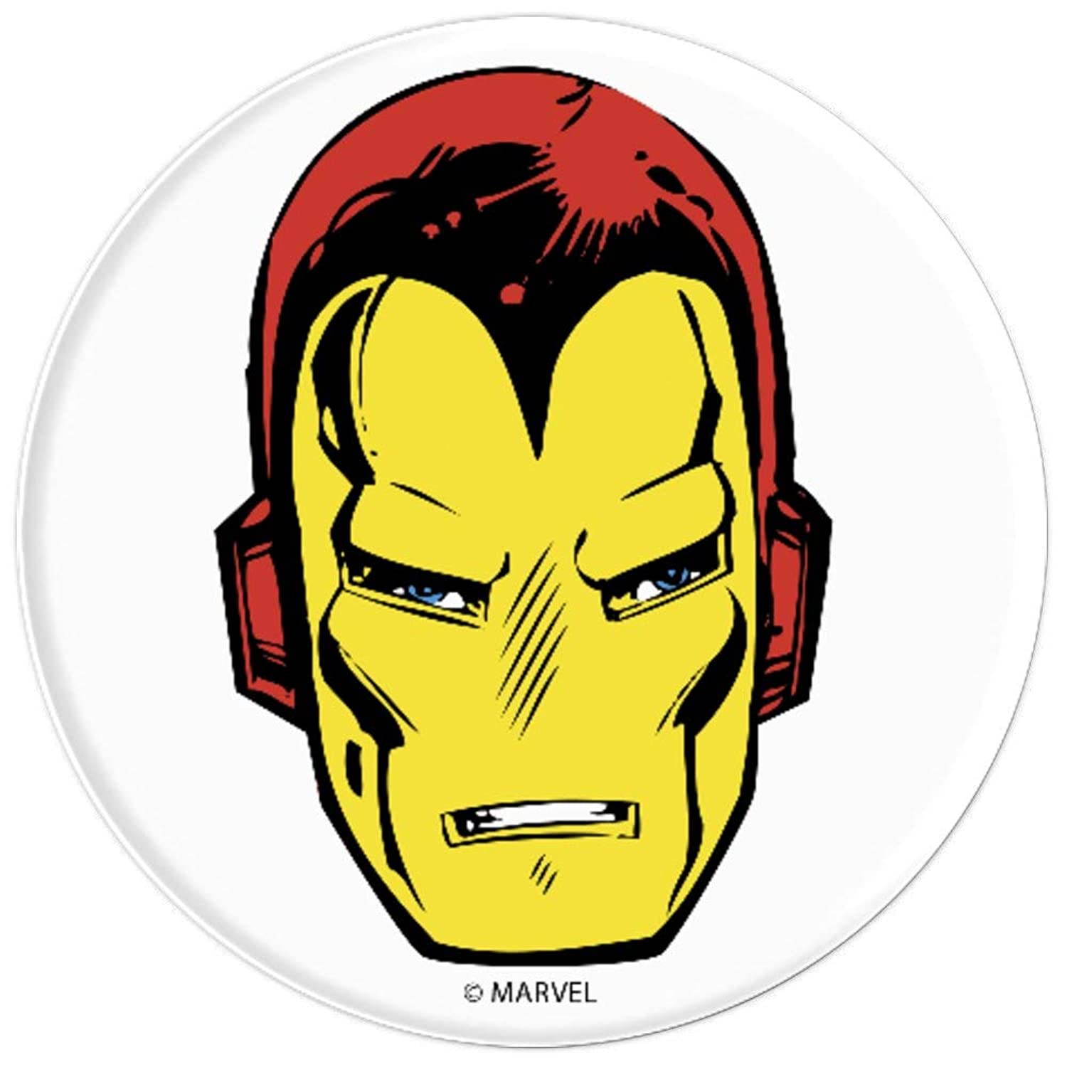 Marvel Iron Man Classic Big Face PopSockets Grip and Stand for Phones and Tablets