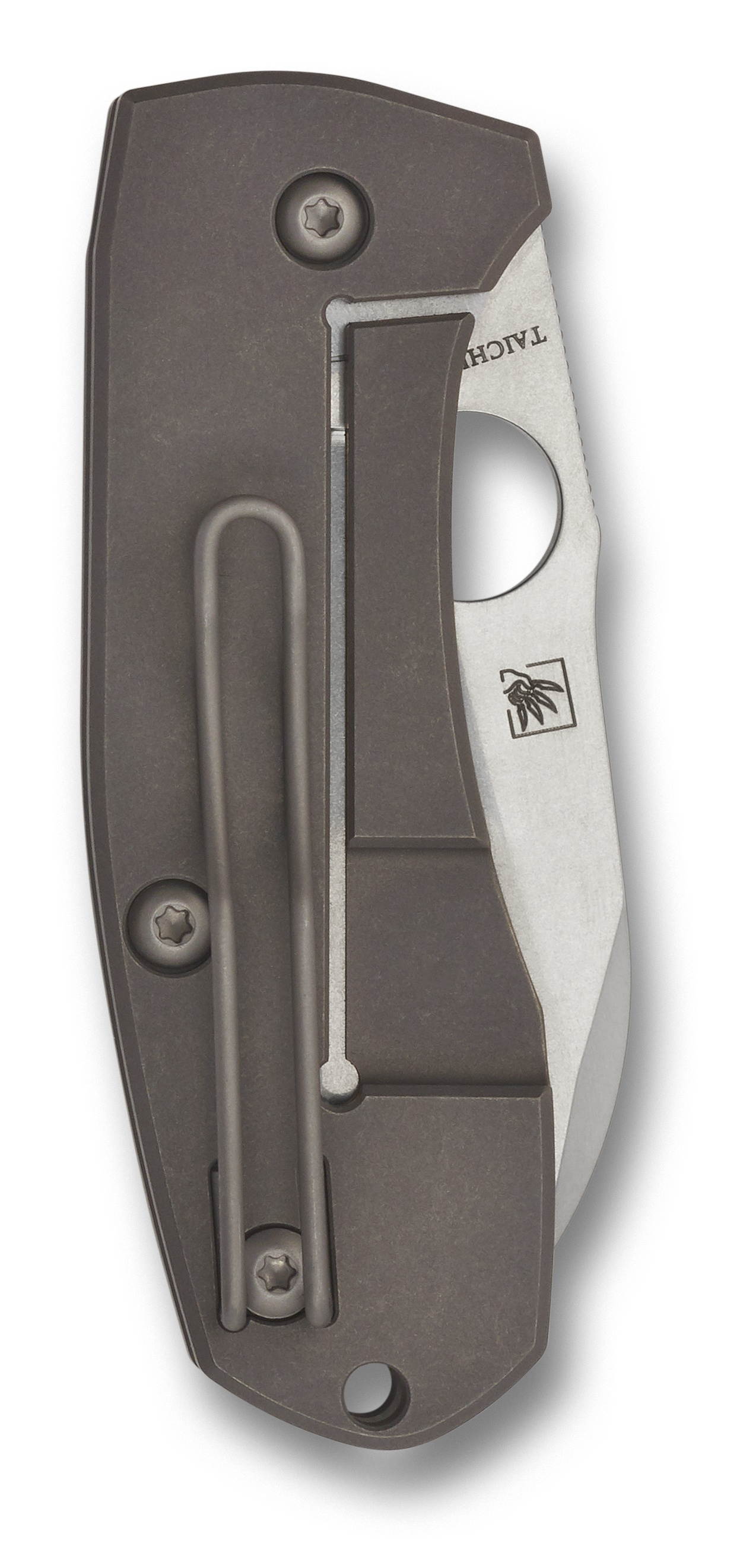 Spyderco Techno 2 Folder 2.55 in Plain Titanium Handle