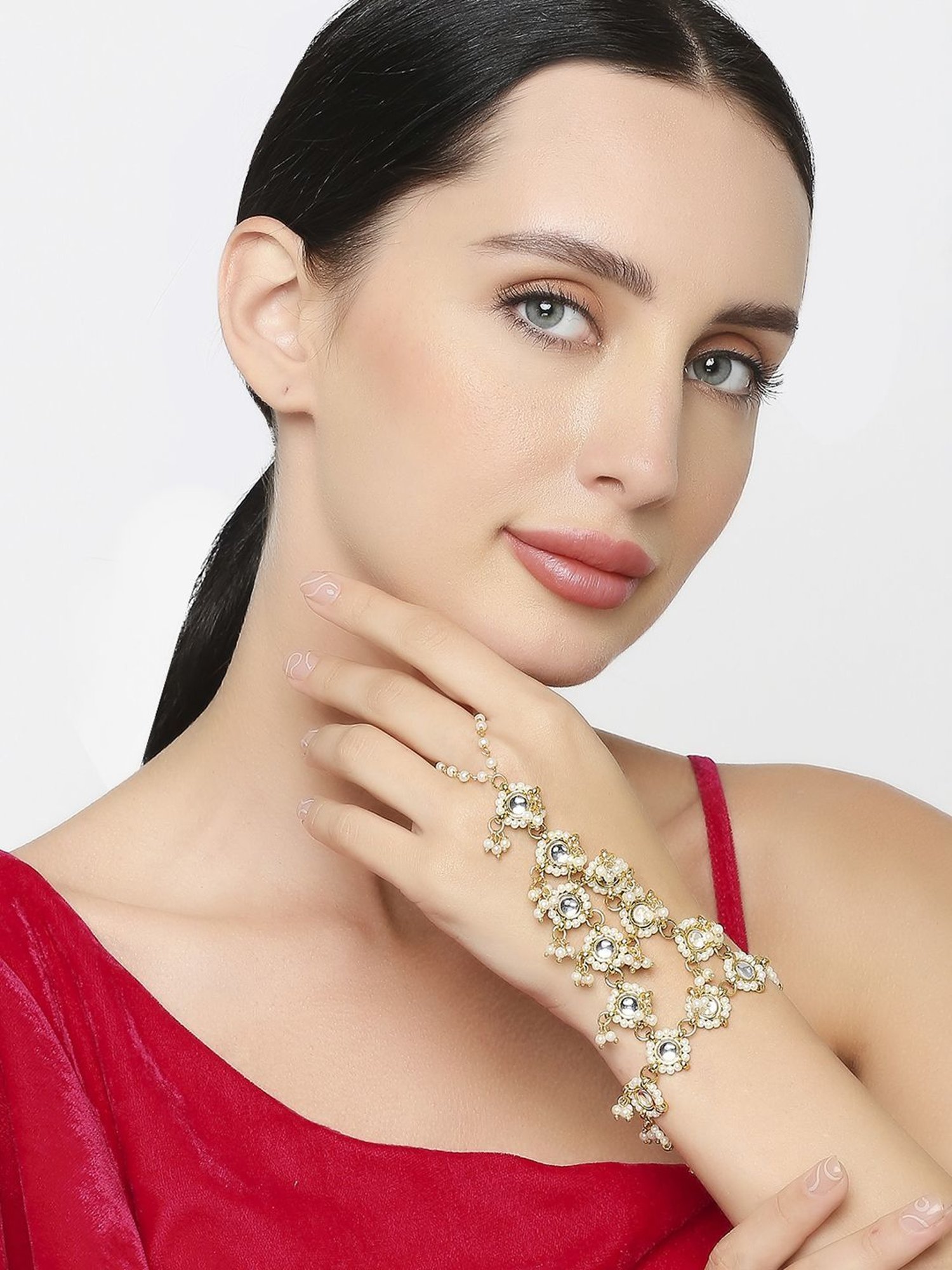 Bold by Priyaasi Halo Circle Golden Cufflinks for Men