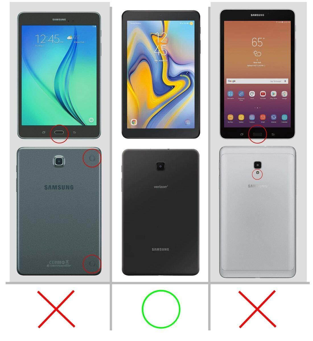 galalxy tab a 8.0 case 2018, supcase with built-in screen protector [unicorn beetle pro series] full-body hybrid rugged kicksta