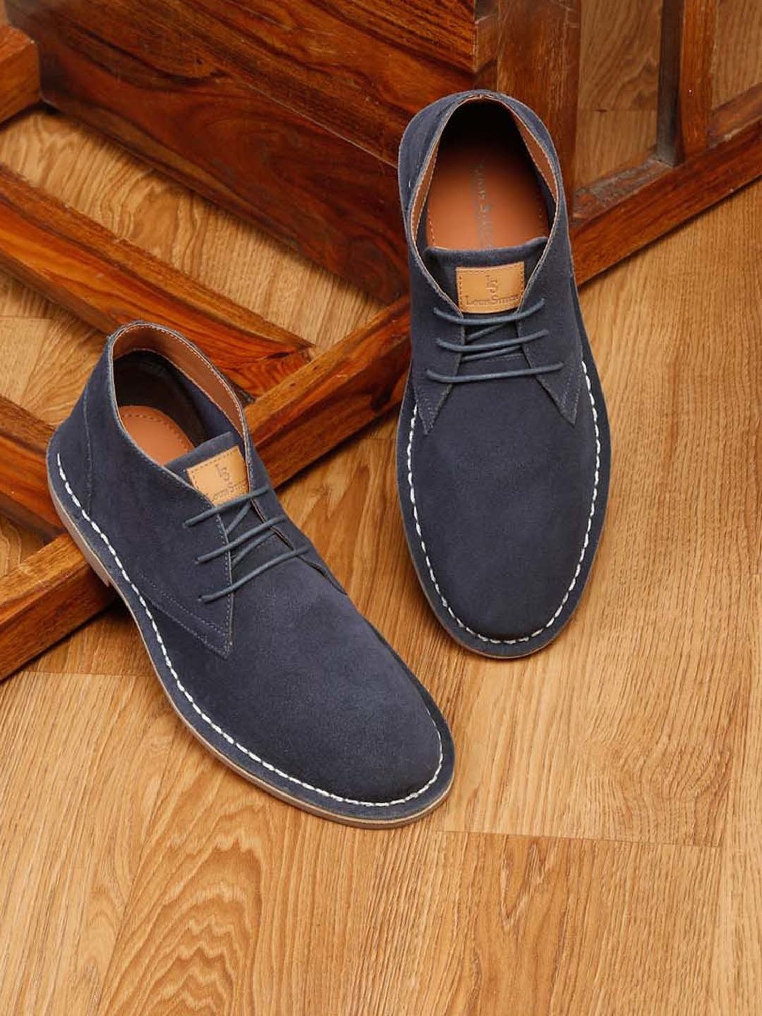 Louis Stitch Men's Federal Blue Chukka Boots