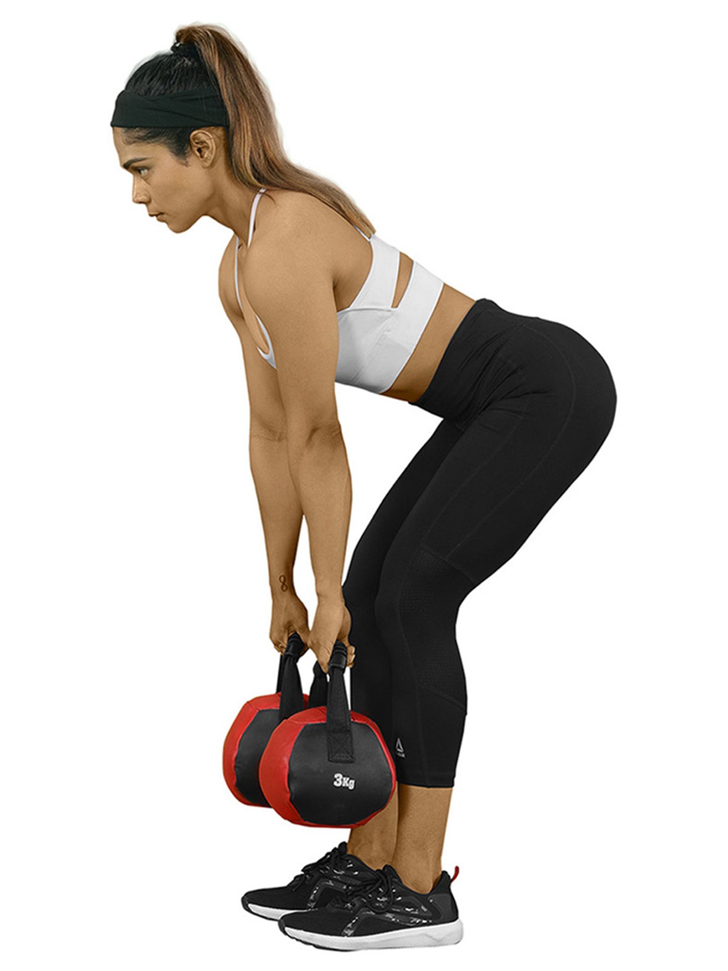 Jerai Fitness JA010 Leather Kettlebell Set (Red)