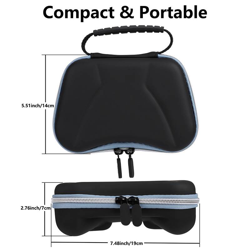 Suitable for Sony PS5 Gamepad and Peripheral Small Accessories Storage Bag PS5 Controller Joystick Silicone Cap+Carrying Box+Protective Storage Bag