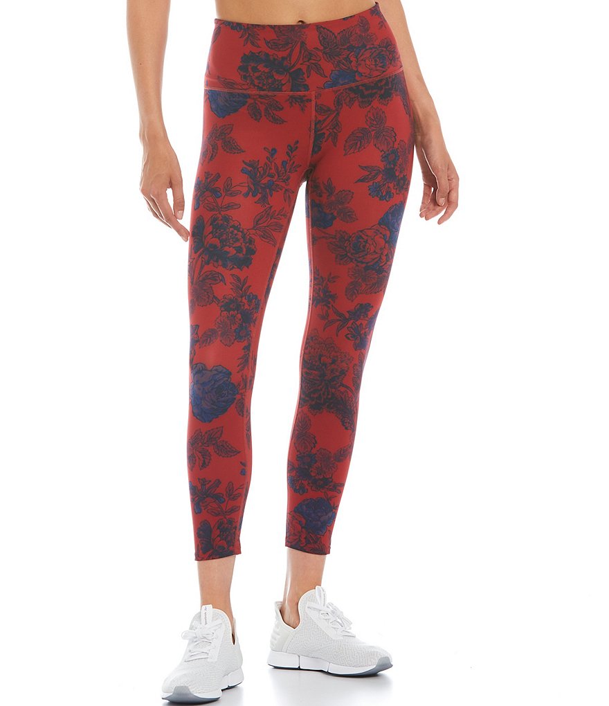 Free People FP Movement Lose Control Floral Printed Pull-On Leggings