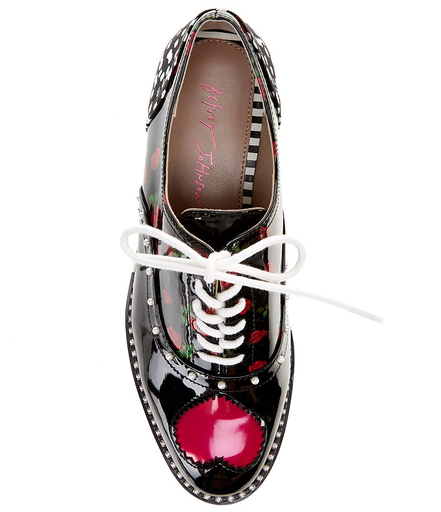 Betsey Johnson Marti Heart Floral Platform Sneakers