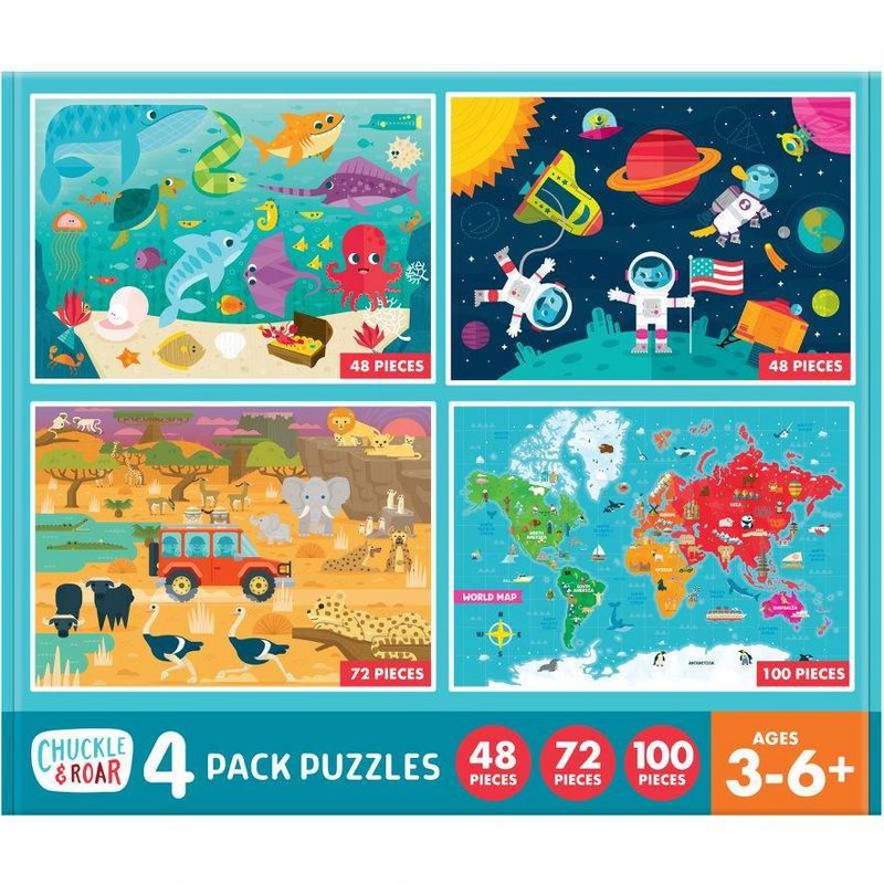Chuckle & Roar  Jigsaw Puzzles - 4pk
