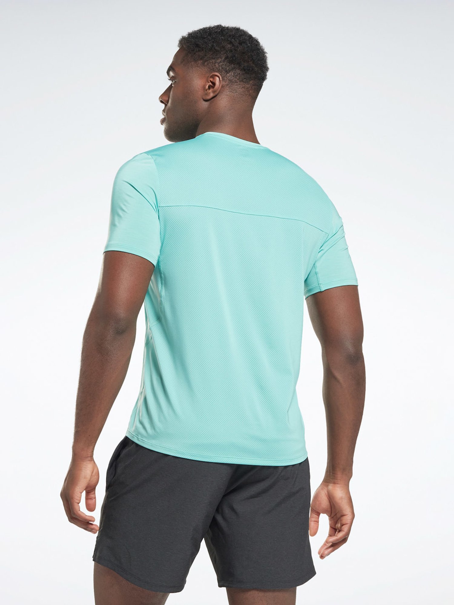 Reebok Blue Slim Fit Sports T-Shirt