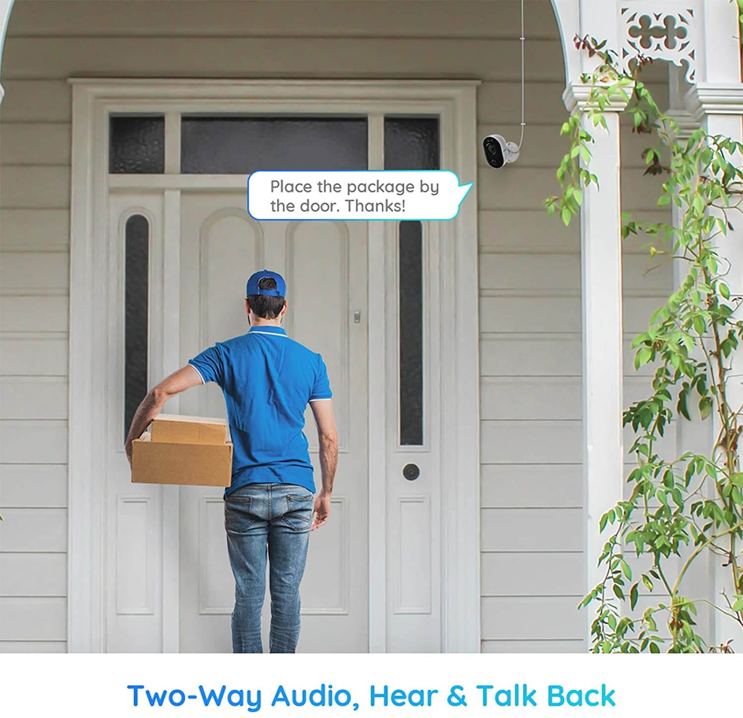 Outdoor Security Camera with Spotlight, Reolink Lumus 1080P HD Plug-in WiFi Camera for Home Security System, PIR Motion Detection, Two-Way Talk and Siren Alarm, Waterproof, Micro SD Card Slot Storage