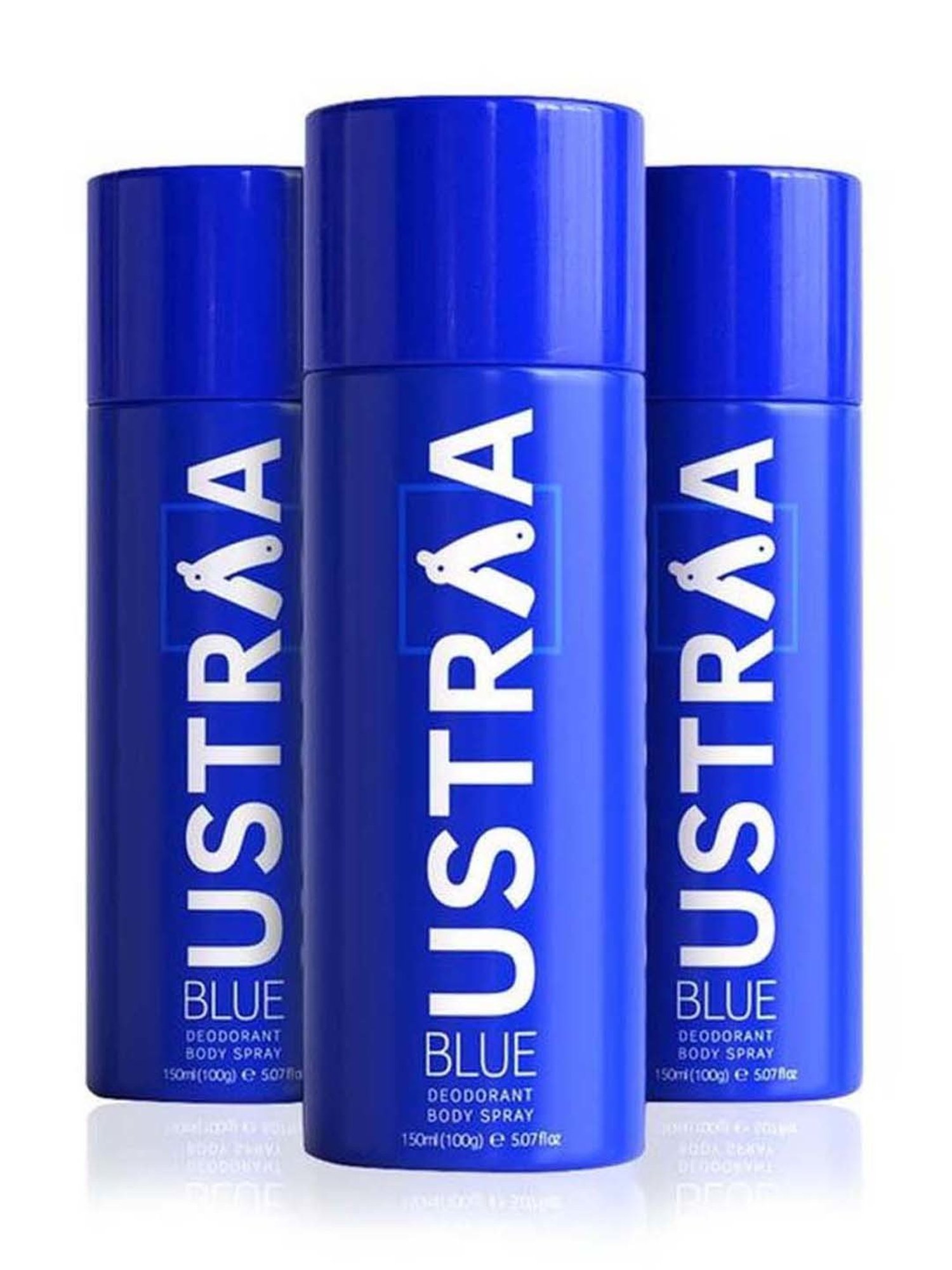 Ustraa Blue Deodorant Body Spray (Set of 3)