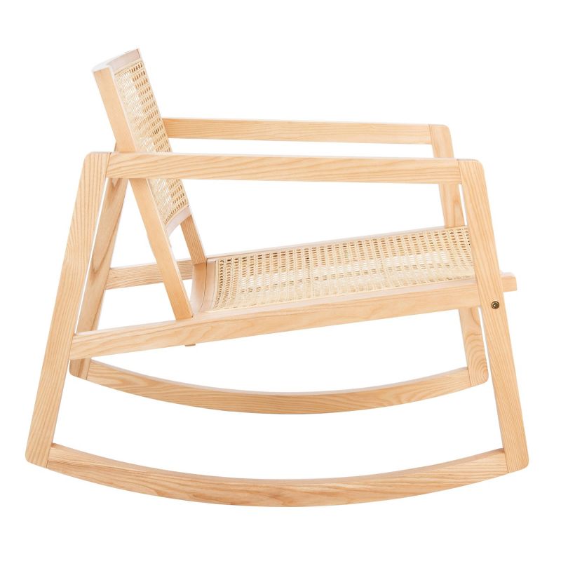 Wooden Rocking Chair Brown - Benzara