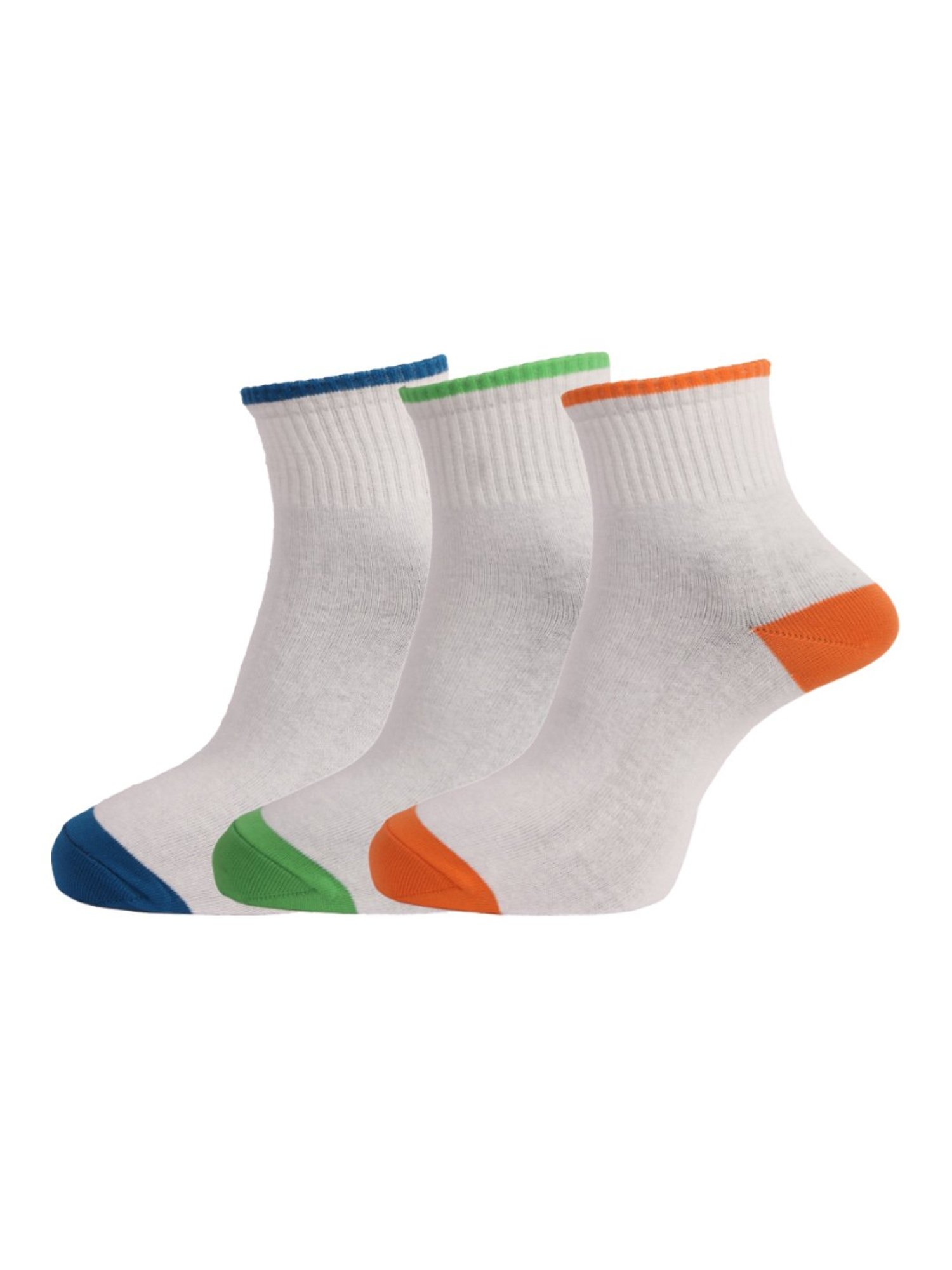 Dollar Multi Cotton Self Pattern Socks - Pack of 3
