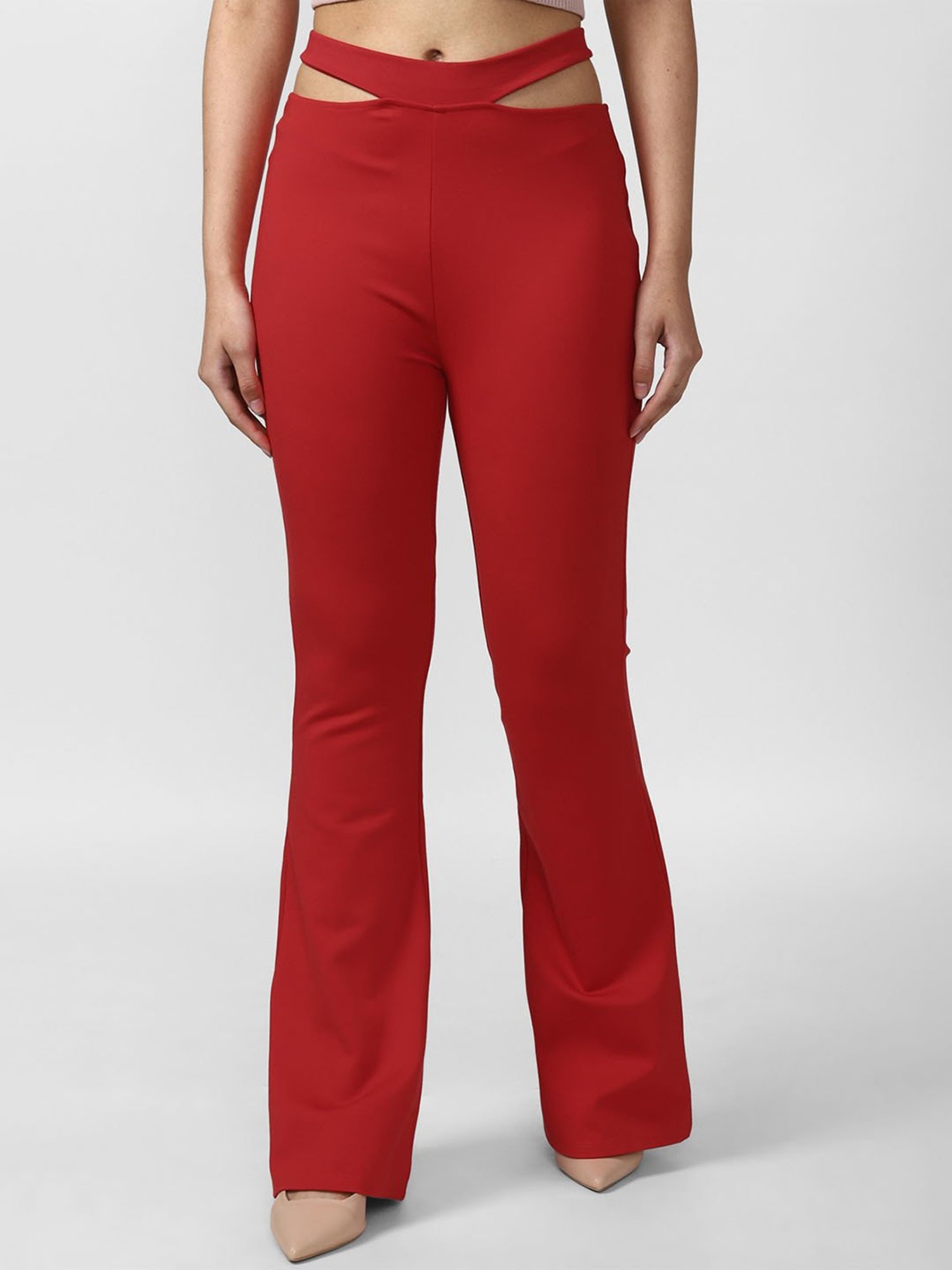 Forever 21 Red Mid Rise Pants