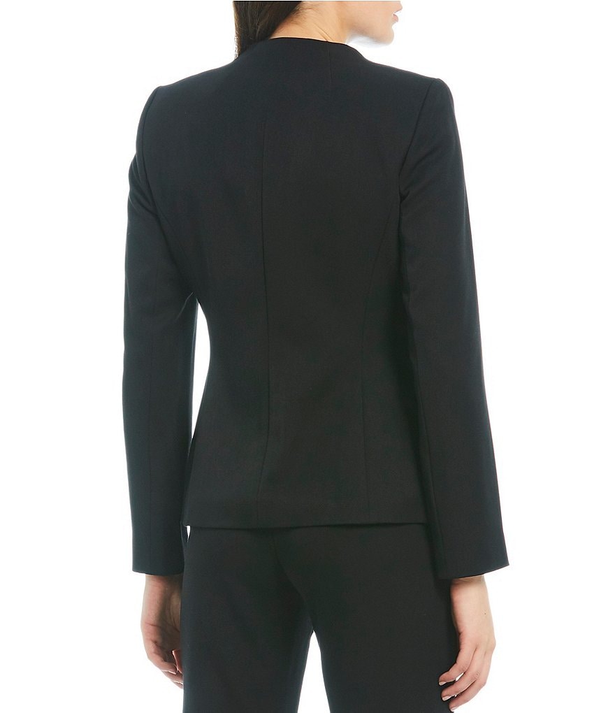 Alex Marie Wayne Twill Crepe Machine Washable Suiting Jacket