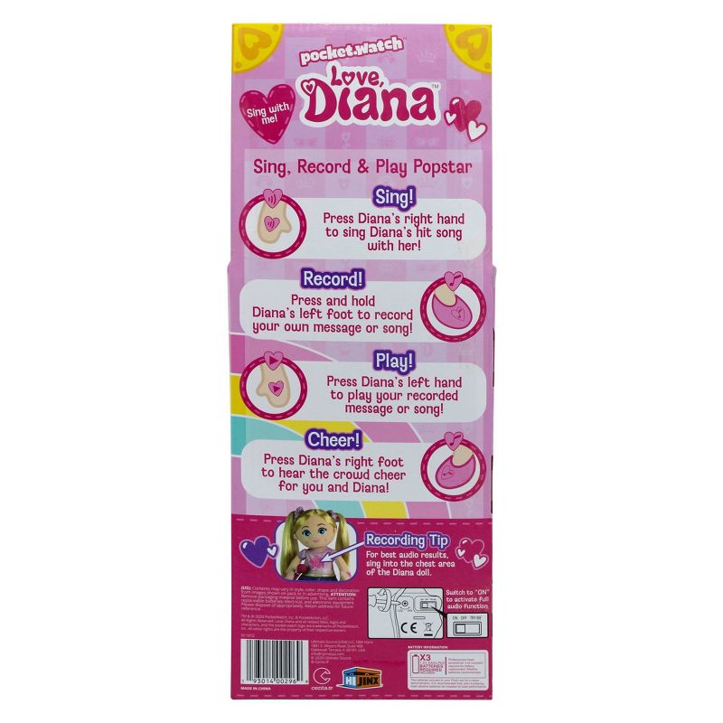 Love, Diana Electronics Rockstar 15'' Plush Doll