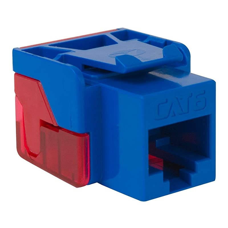 CAT6 RJ45 Keystone Jack for EZ Style Blue