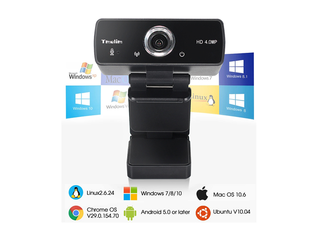 KUU Webcam 1440P/30fps Webcam with Microphone, Full HD PC Skype Camera, Video Calling and Recording for Computer Laptop Desktop, Compatible with Windows