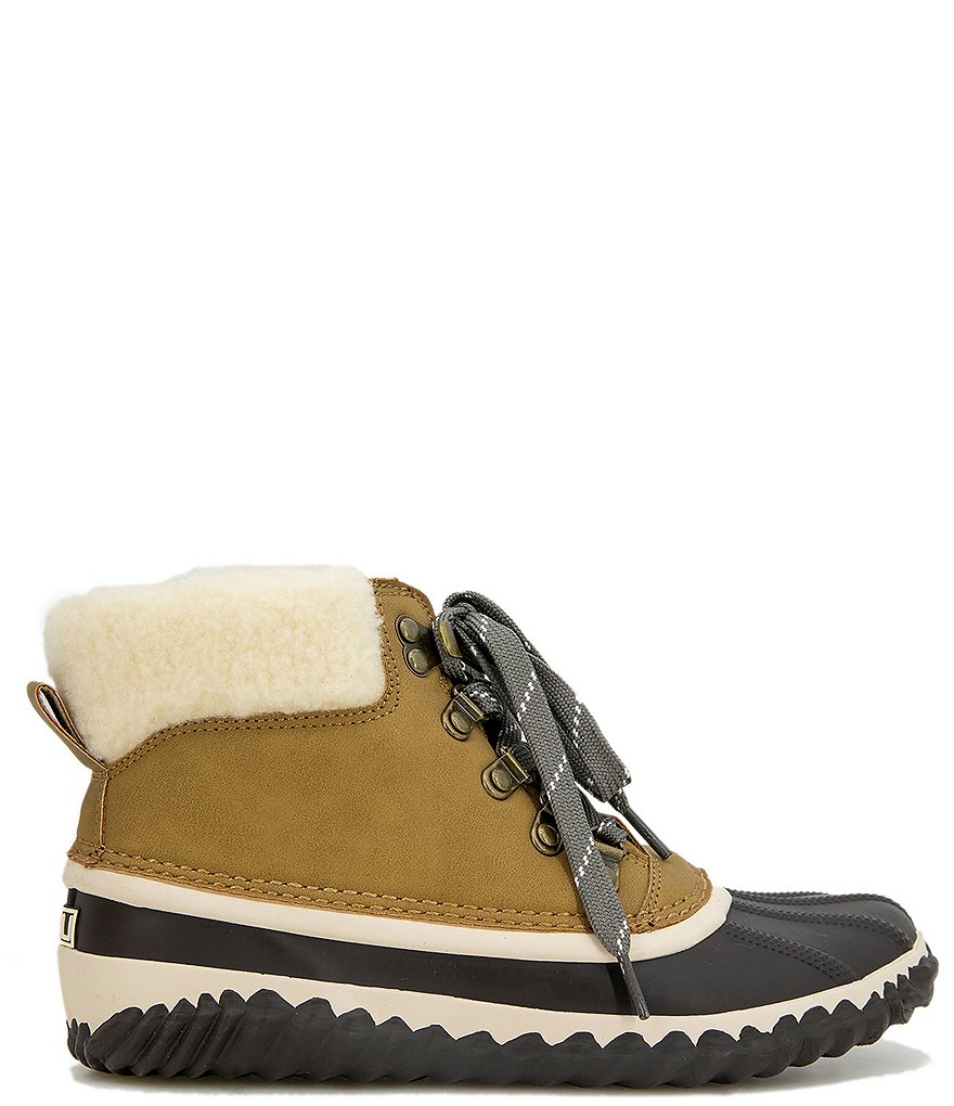 JBU by Jambu Alison Waterproof Faux Fur Lined Lace-Up Booties
