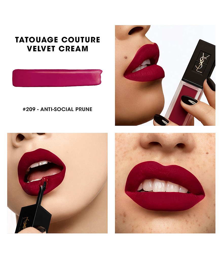 Yves Saint Laurent Beaute Tatouage Couture Velvet Cream Liquid Lipstick