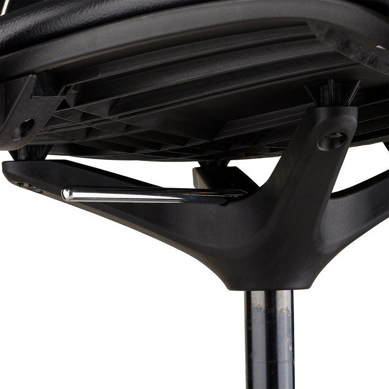 Safco Shell Vinyl Upholstered Extended-Height Chair, Black 7014BL