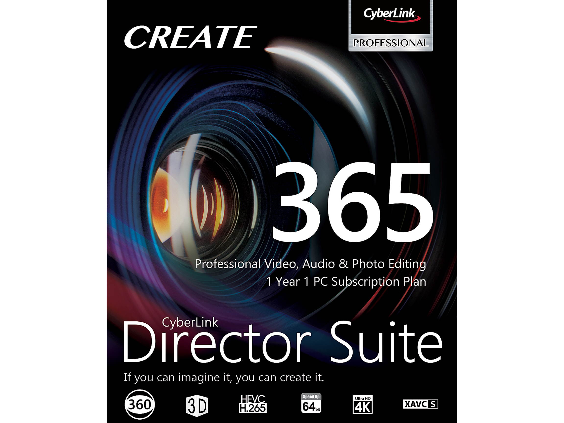 Cyberlink Director Suite 365 | 1 Year | 1 PC Subscription - Professional Video, Audio & Photo Editing