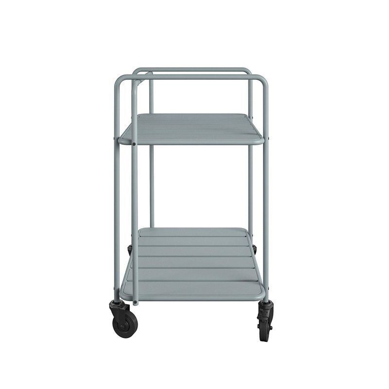 Slat Top Serving Cart - Gray - Apollo Outdoor