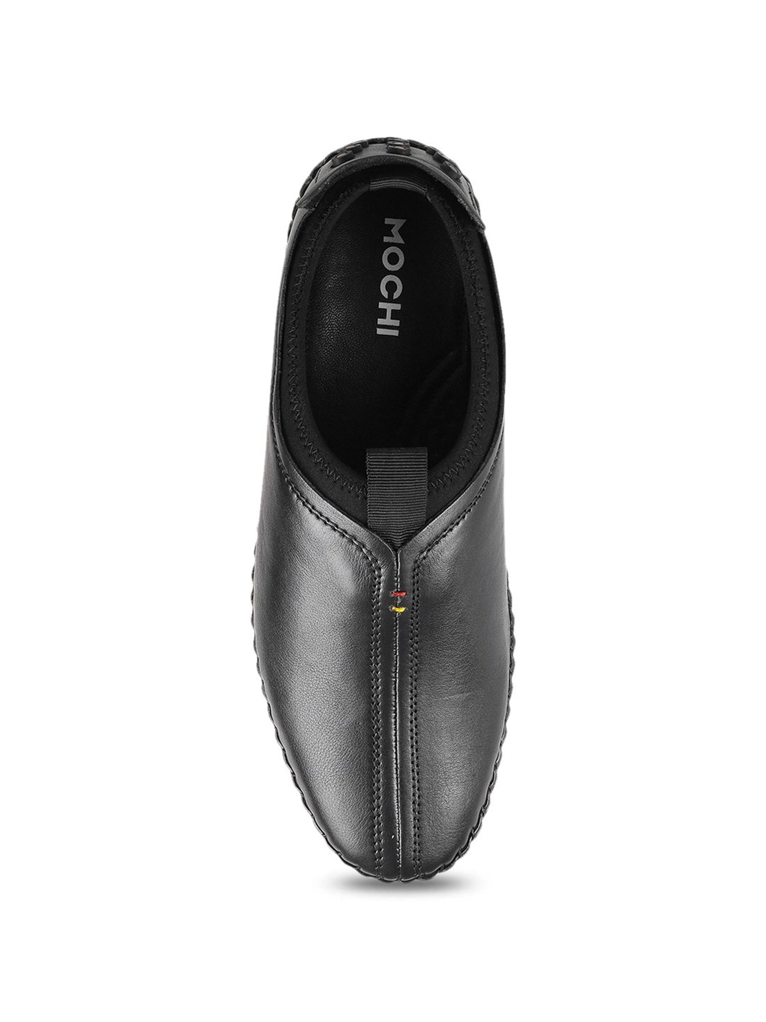 Mochi Men's Black Casual Slip-Ons