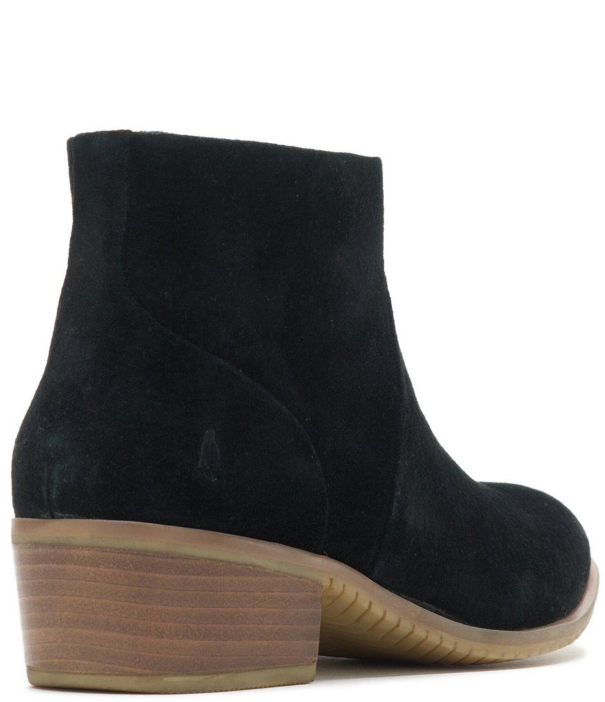 Hush Puppies Sienna Suede Block Heel Booties