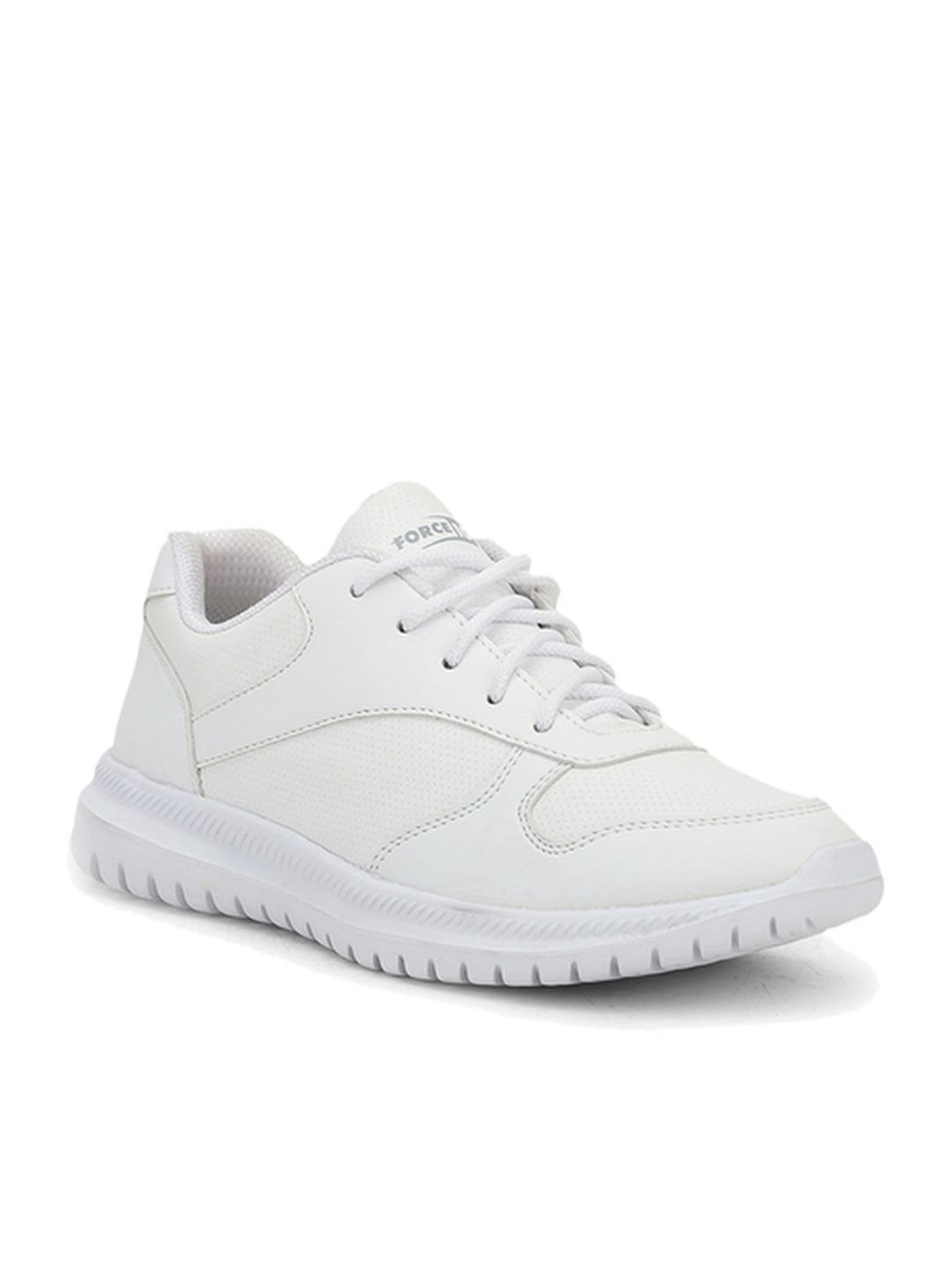 Force 10 By Liberty Kids White Lace Up Shoes