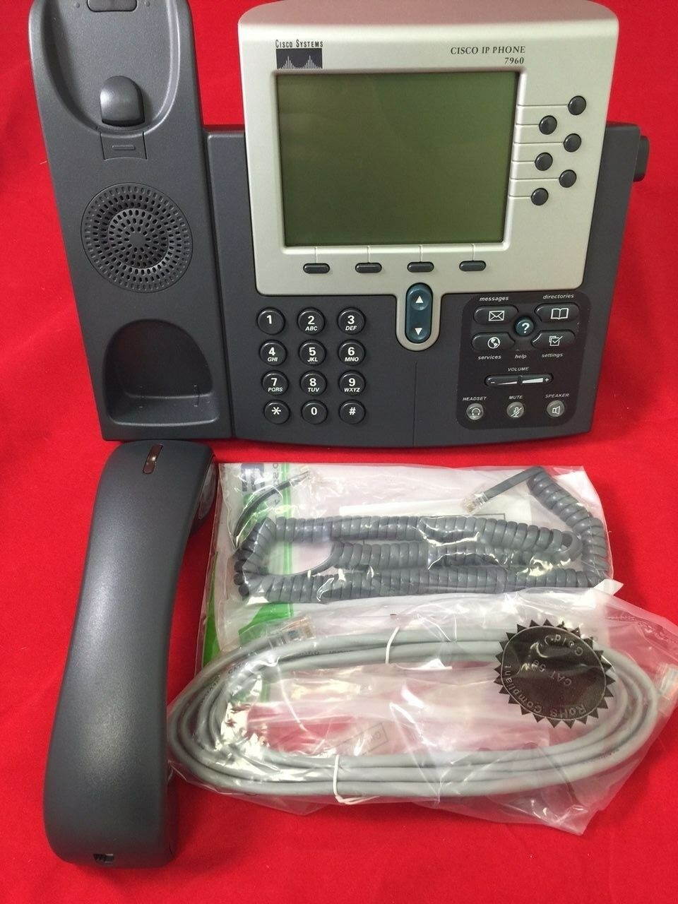 Lot of 5 Cisco 7960G - CP-7960G VOIP Office Phone - Excellent Condition