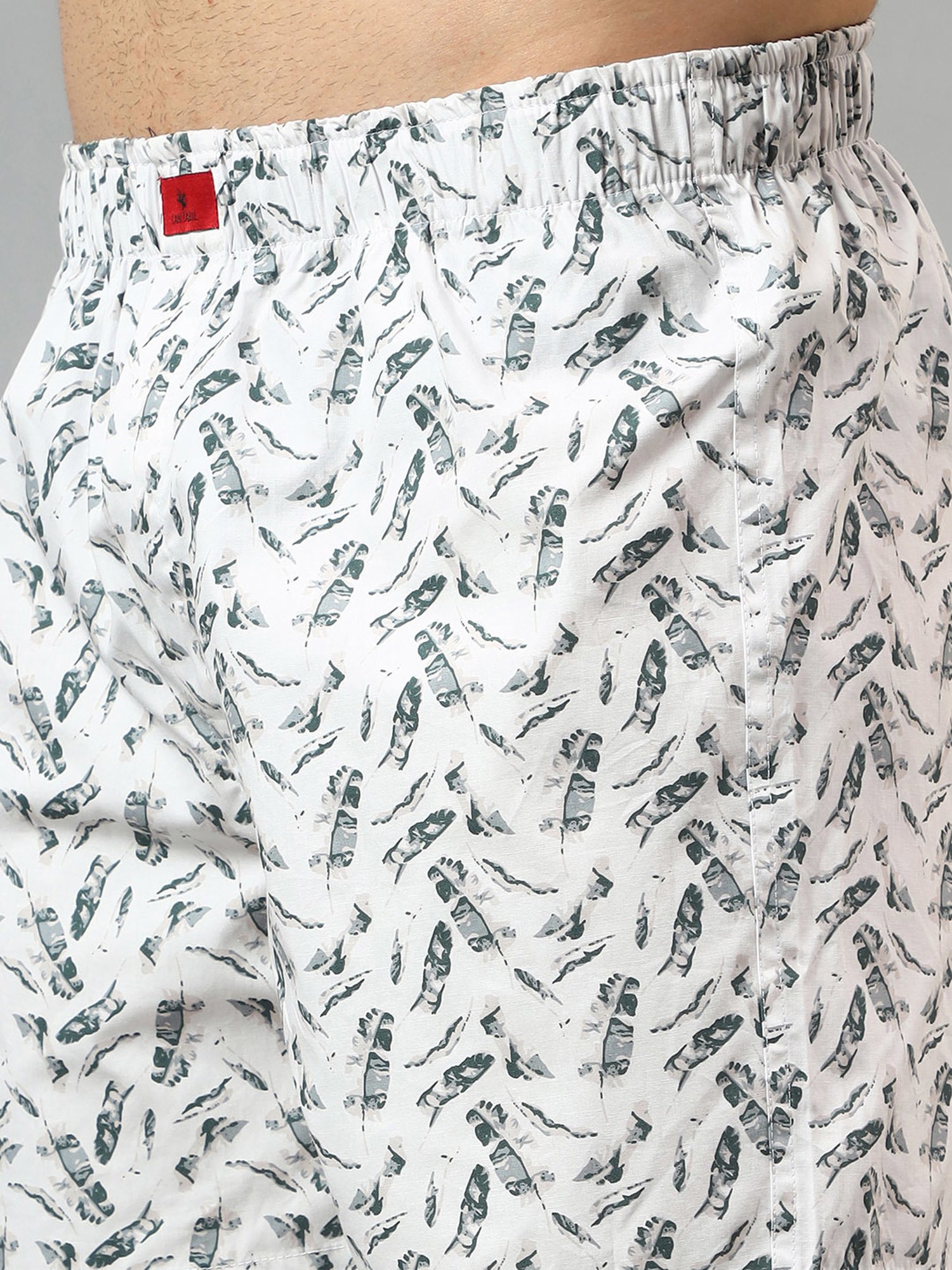 Cantabil White Printed Boxers