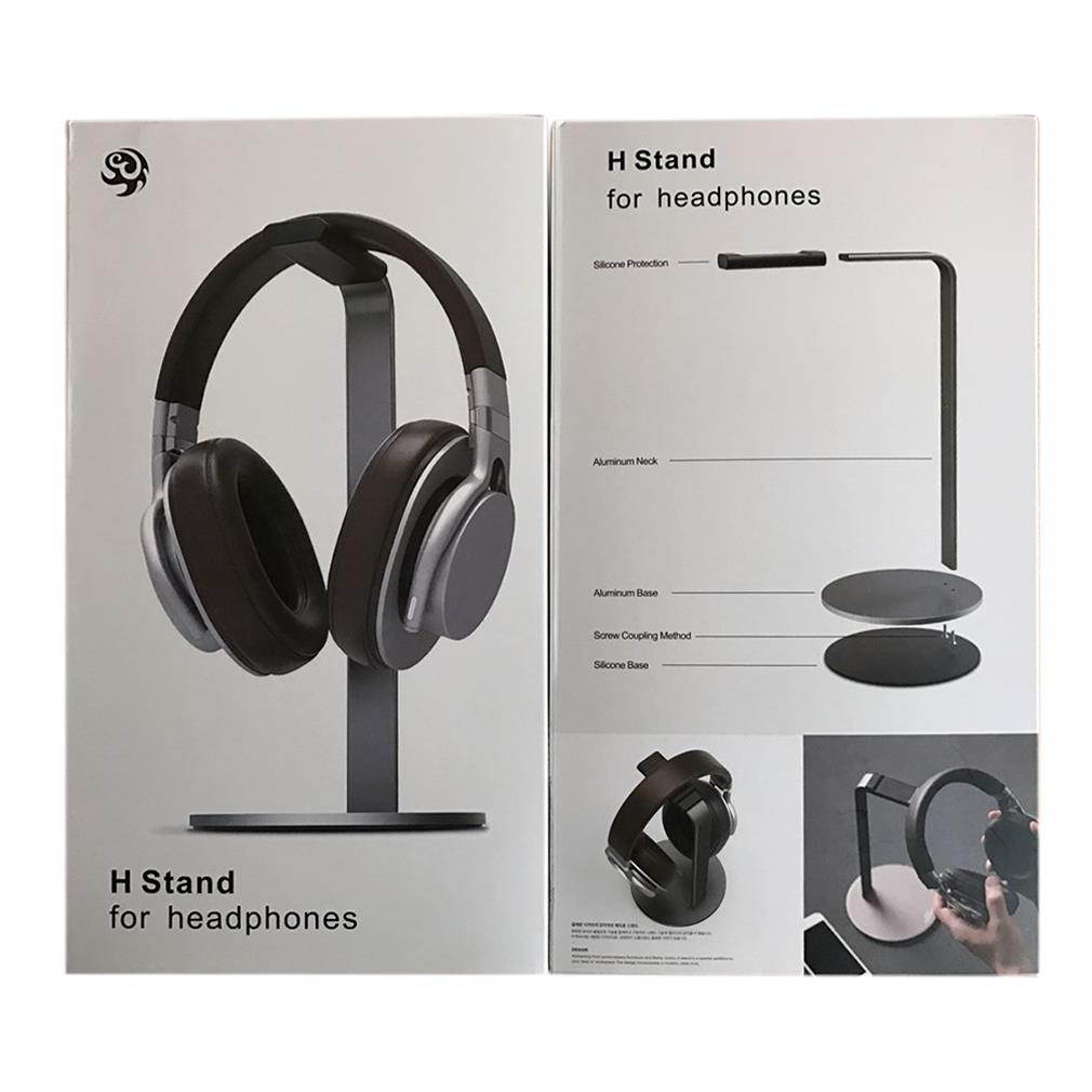 JOKORO High Ended Aluminum Alloy Portable H Stand Display Rack Holder For  Earphones Gaming Headphones Accessories