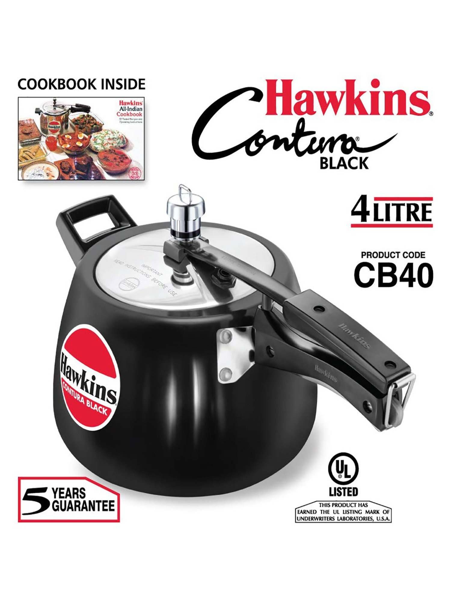 Pigeon Silver Stainless steel Pressure Cooker (10 L)