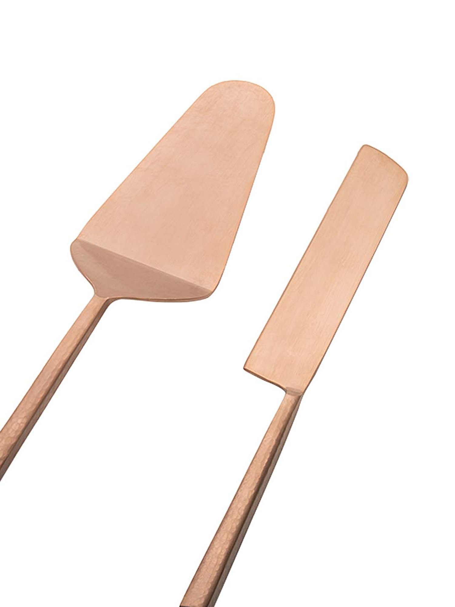 Ellementry Golden Stainless Steel Cake Server Knife - Set of 2