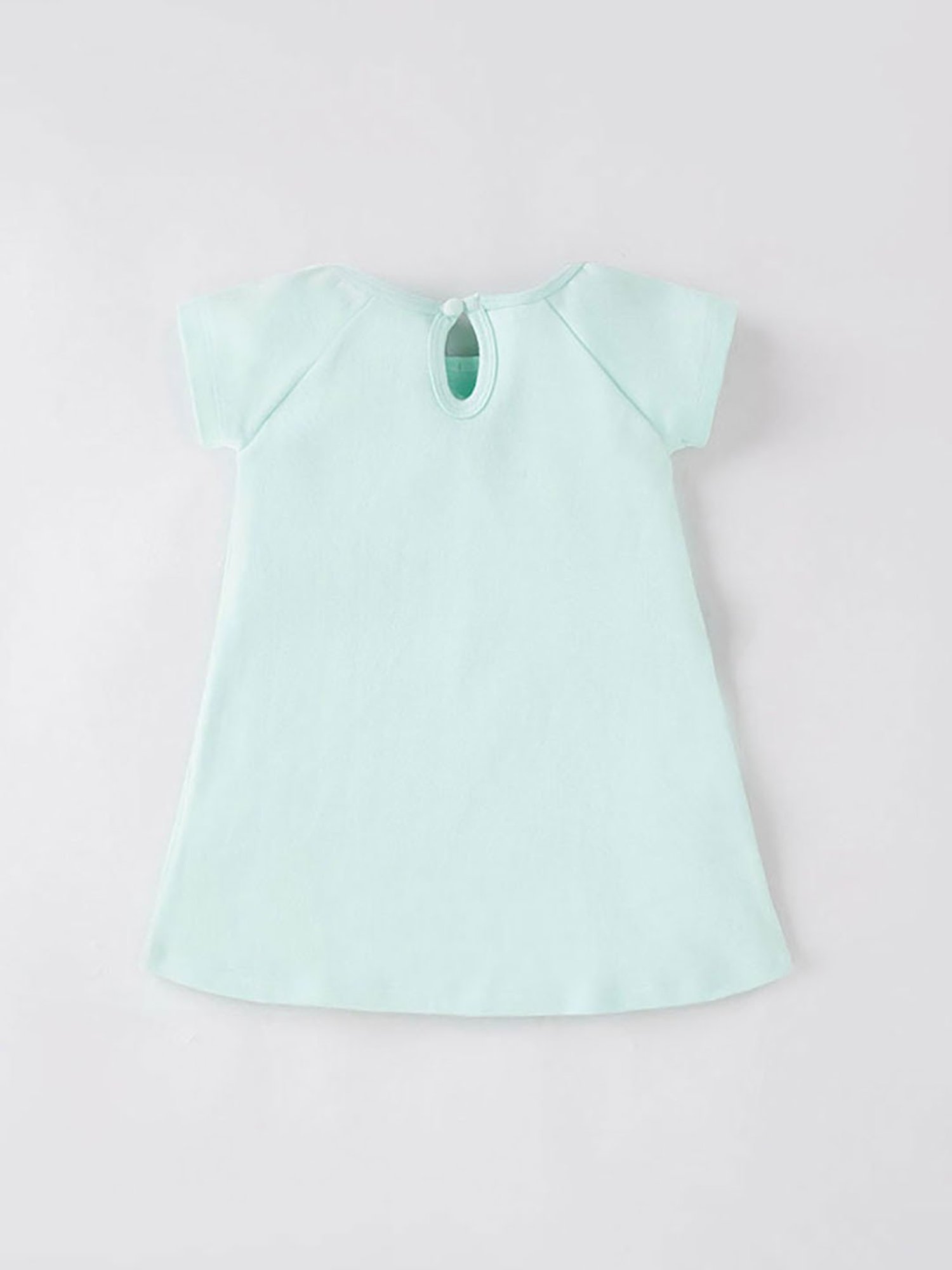 Ed-a-Mamma Baby Green & Pink Printed Dress (Pack Of 2)