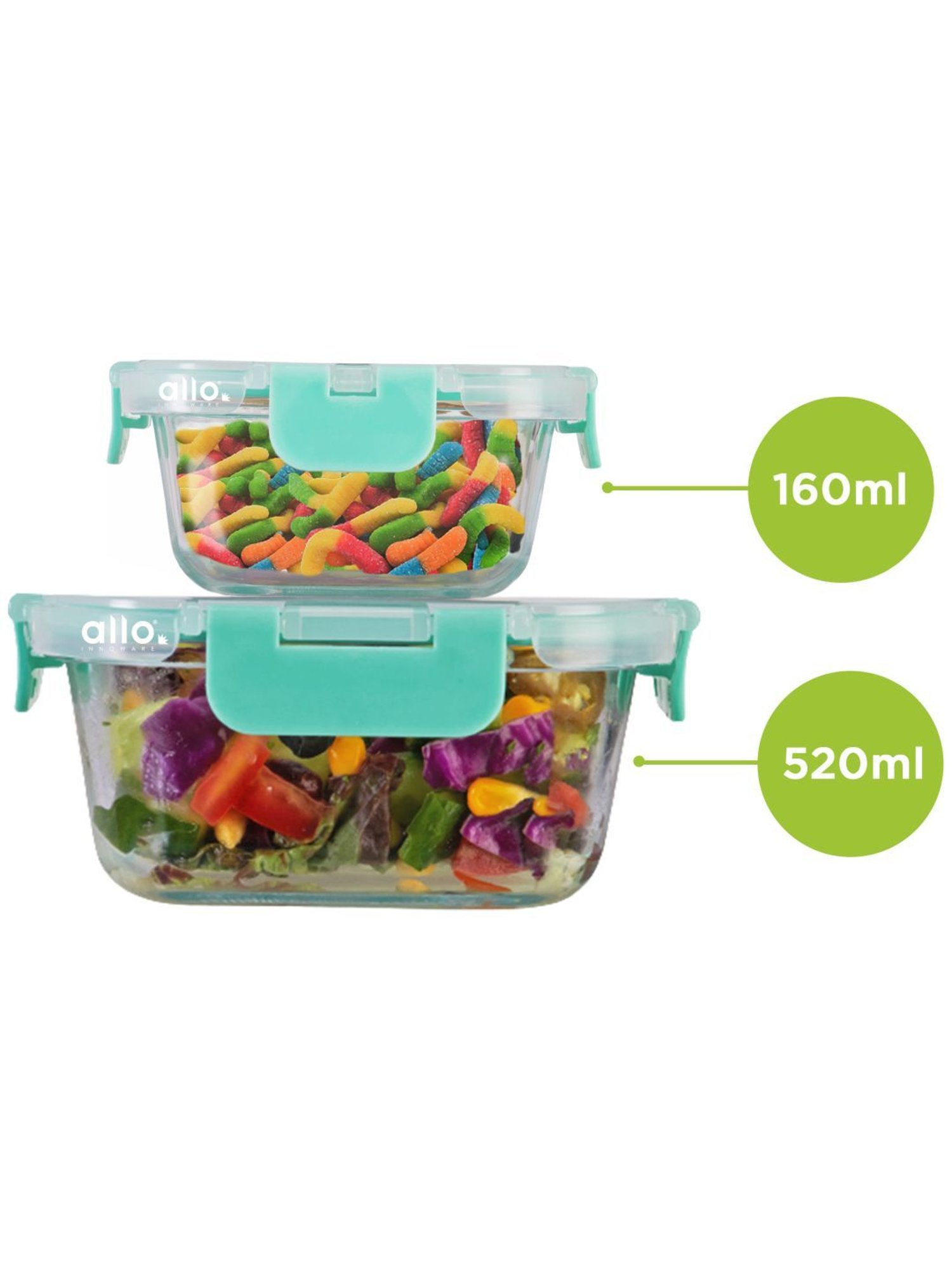 Borosilicate Glass Containers with Lids Microwave Safe Container for Glass Food Storage Containers