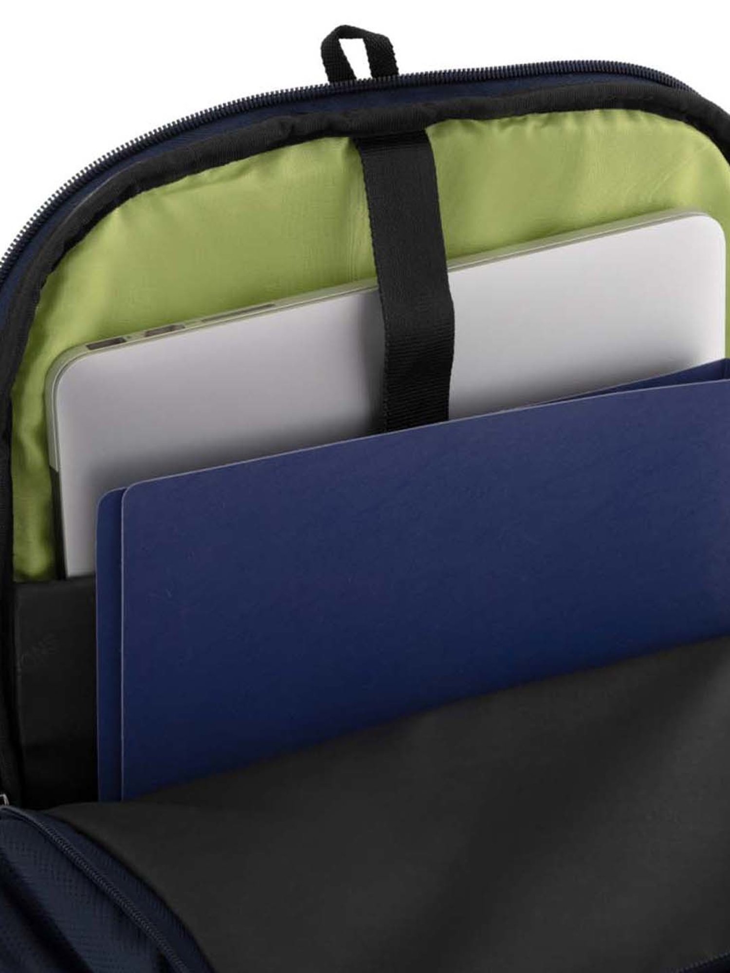 Harissons Nova Navy Blue Polyester Quilted Laptop Backpack - 26 Ltrs