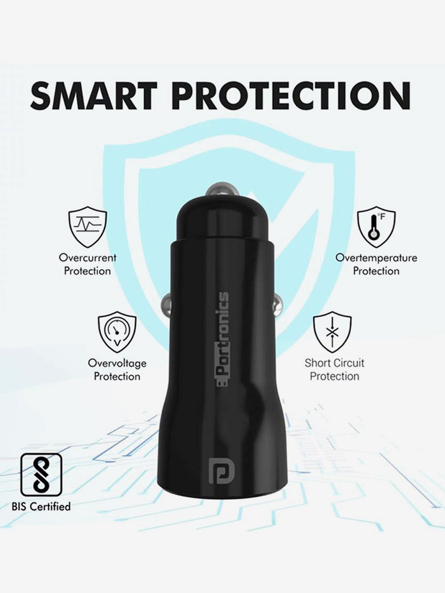 Stuffcool Nuevo PD20W Smallest Wall Charger for Latest iPhone 15,14,13,12 (Blue)