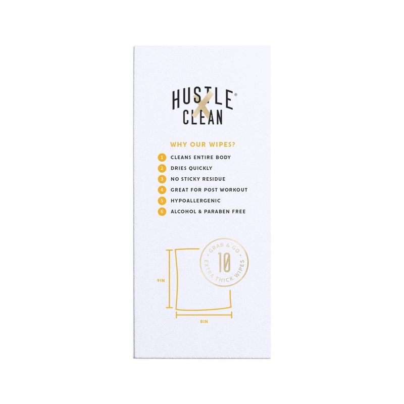 Hustle Clean Body Wipes 10pc