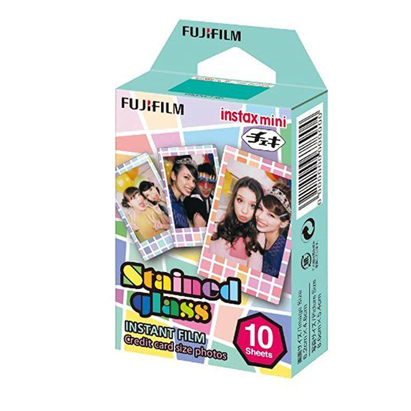 Instax Mini Stained Glass Instant Film-2 Pack- (20Prints) + Quality Photo Microfiber Cloth &hellip;