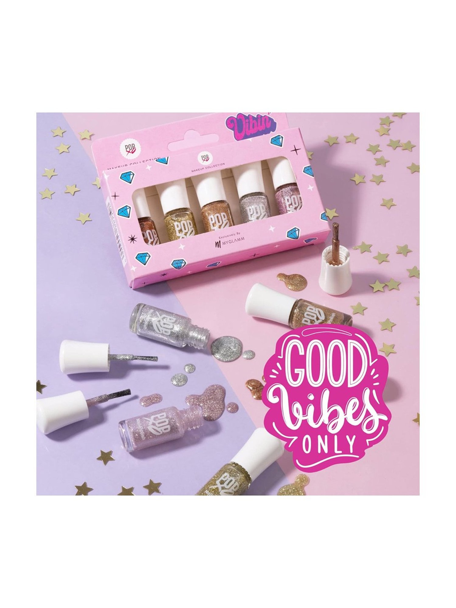 Color Fx Nail Fix Cure-In Mask, Moisturizer, Nail Enamel Remover & Nail Buffer Combo, Pack of 4