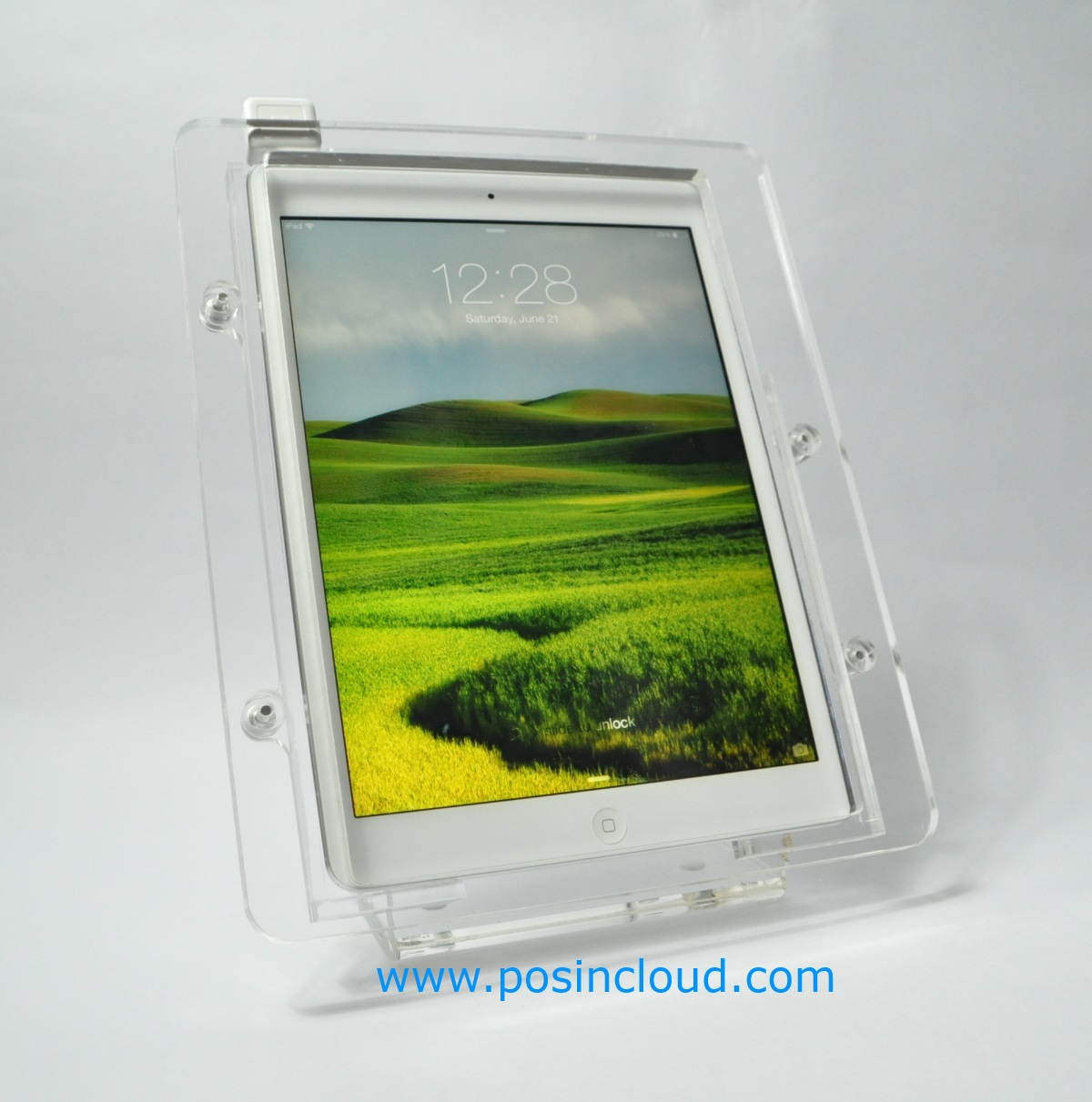 iPad Pro 9.7 Security Anti-Theft Kit for Kiosk, POS, Store, Show Display (Clear Desktop Stand)