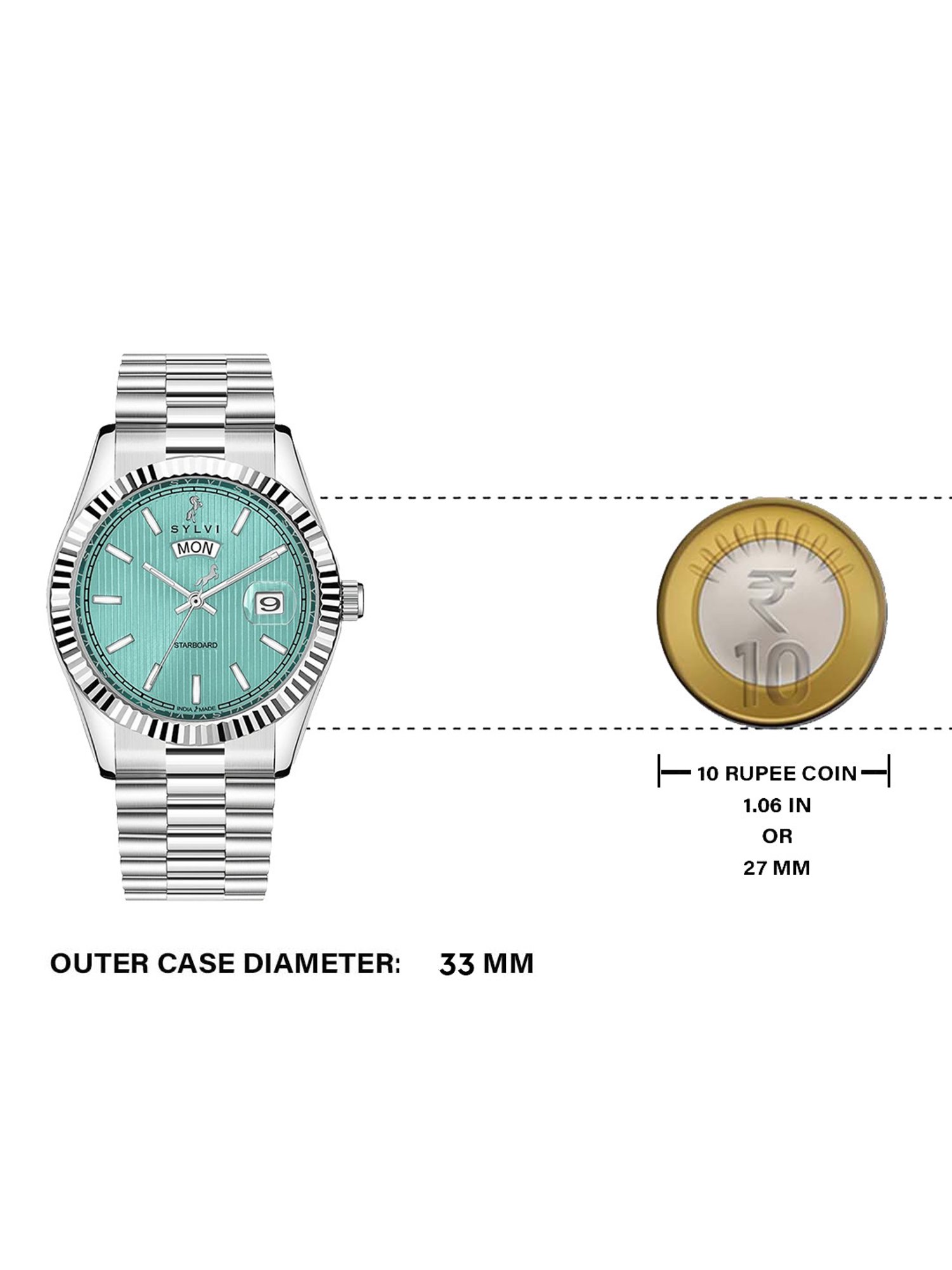 Sylvi Nitroneon 1 Starboard Analog Watch for Men