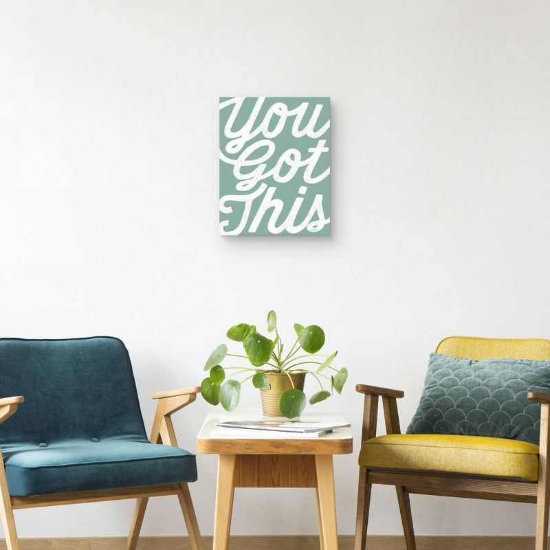 Positivity VII By Laura Marshall Wrapped Unframed Canvas Art Print - Masterpiece Art Gallery