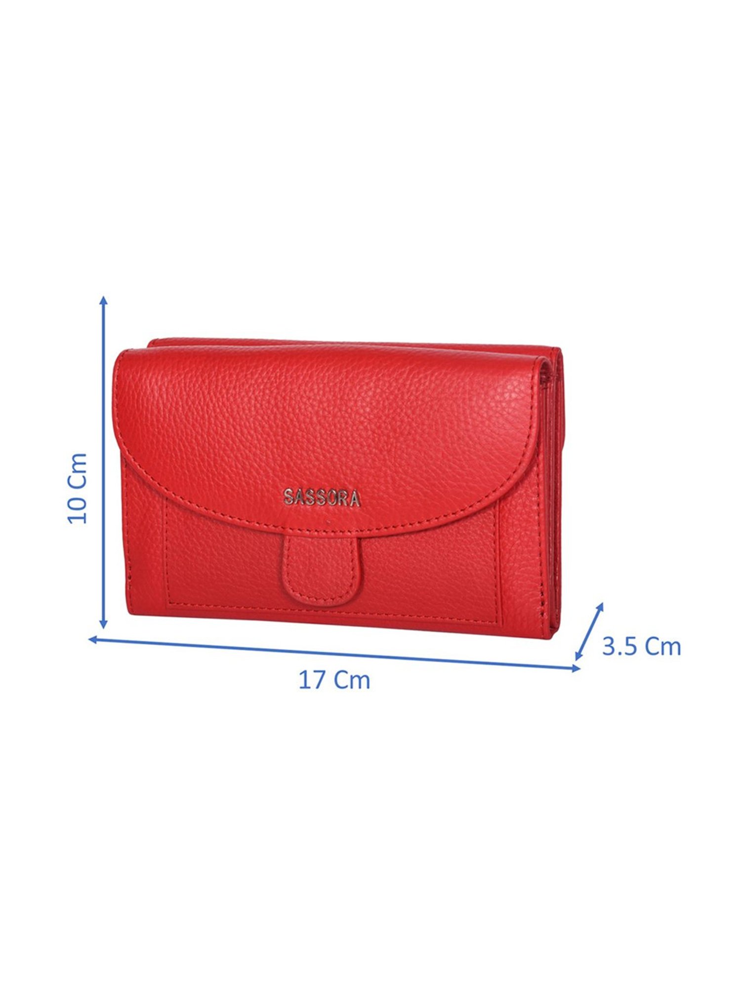 Sassora Lyla Red Medium Leather Purse