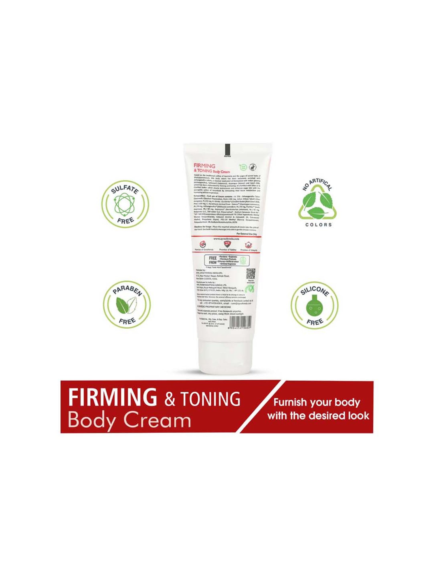 AyouthVeda Firming & Toning Body Cream - 100 gm