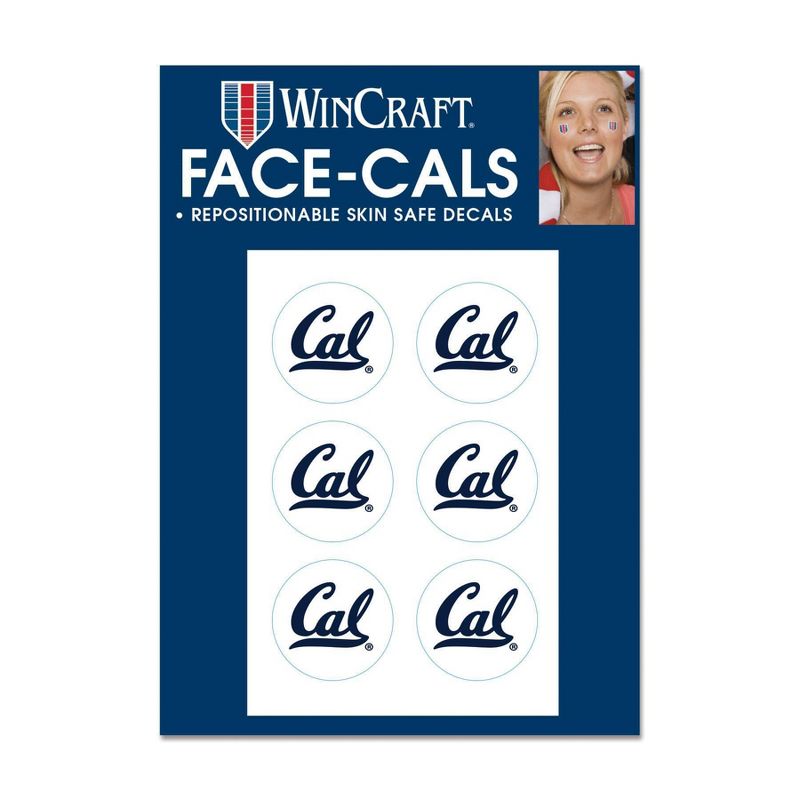 NCAA Cal Golden Bears Temporary Tattoo Sheet