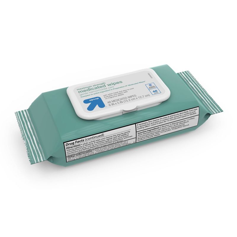 Medicated Hemorrhoid Wipes - 48ct - up & up™