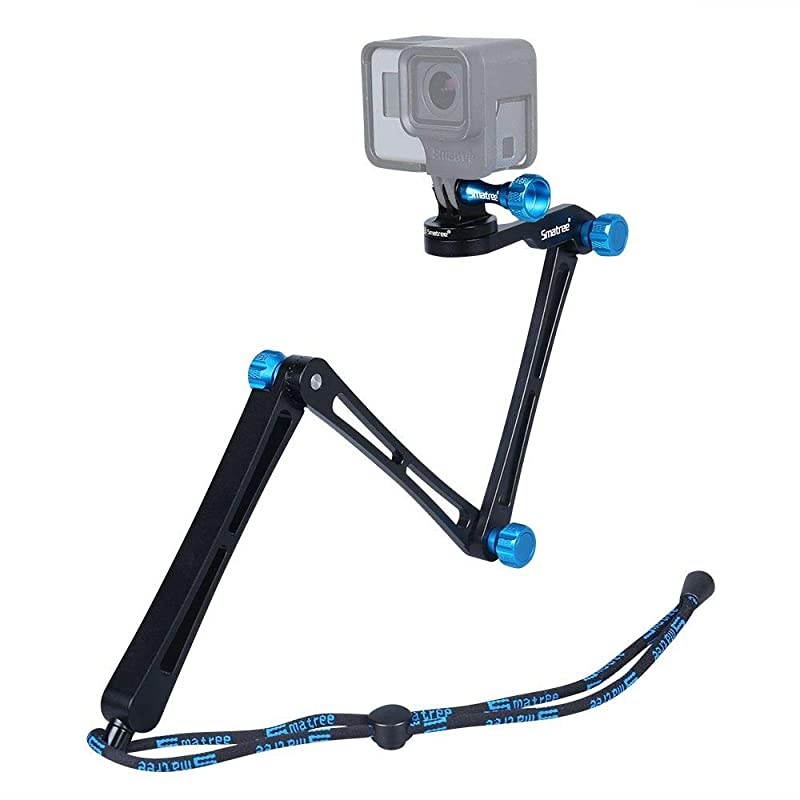 SmaPole X1 Aluminium Foldable Multifunctional PoleMonopod for GoPro Hero 543+321Sessionfor Compact Cameras Blue