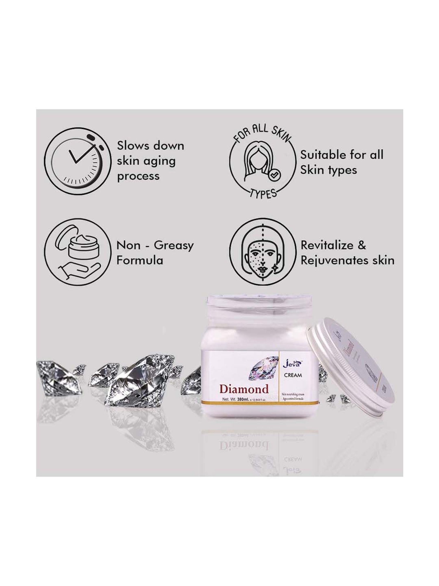 Diamond Skin Nourishing, Age control Cream - 380 ml